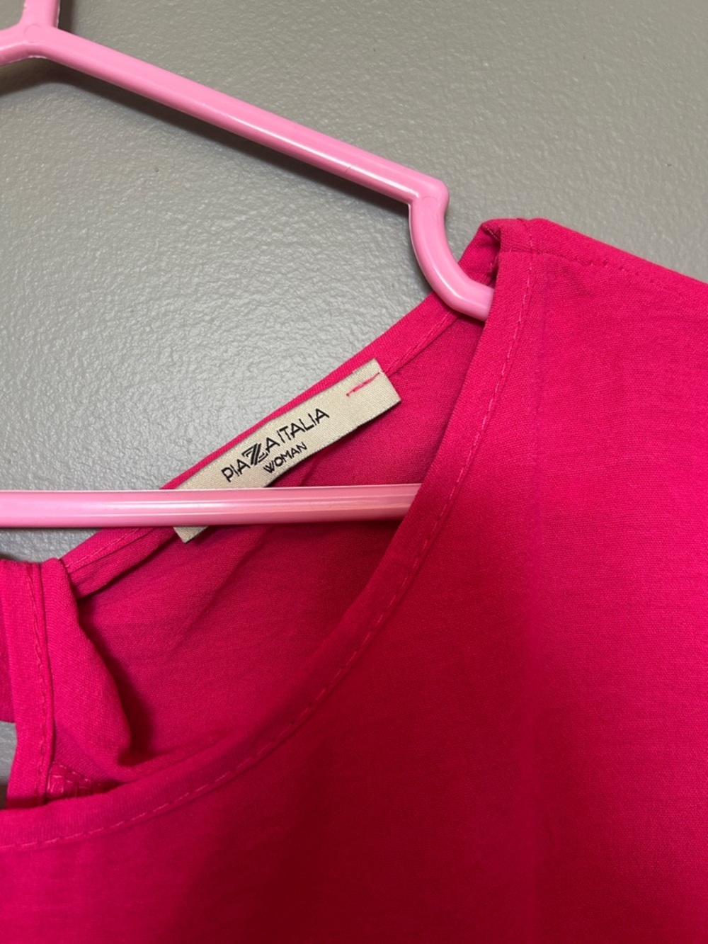 Bright Pink Women's Tunic Top - Picture 3 of 3